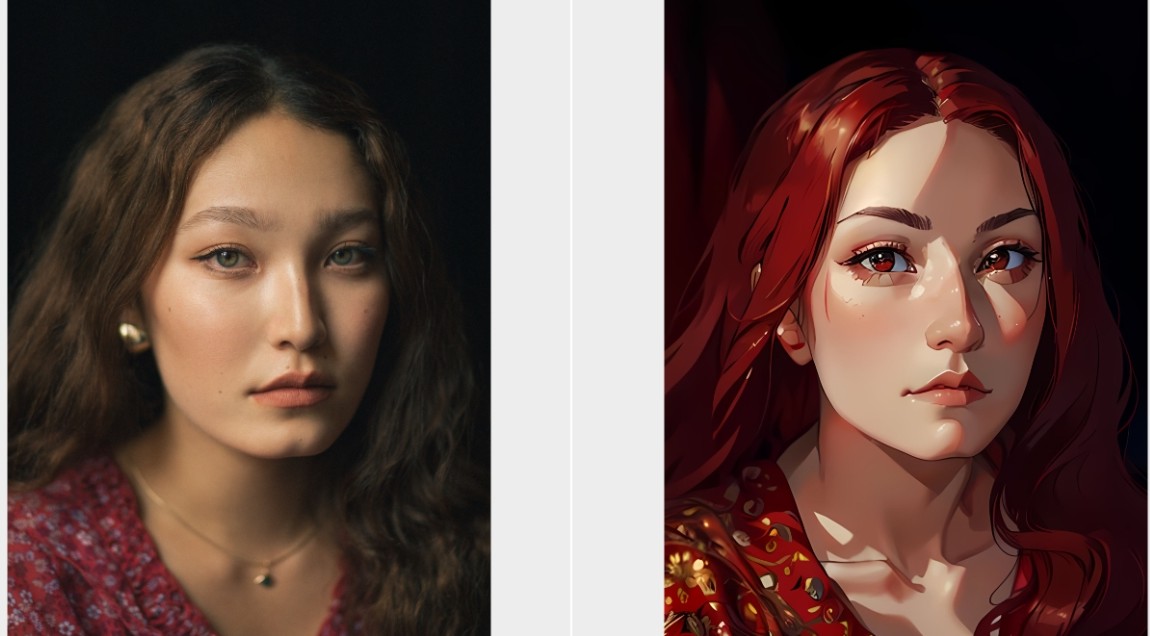 Toongineer Anime Portrait Example